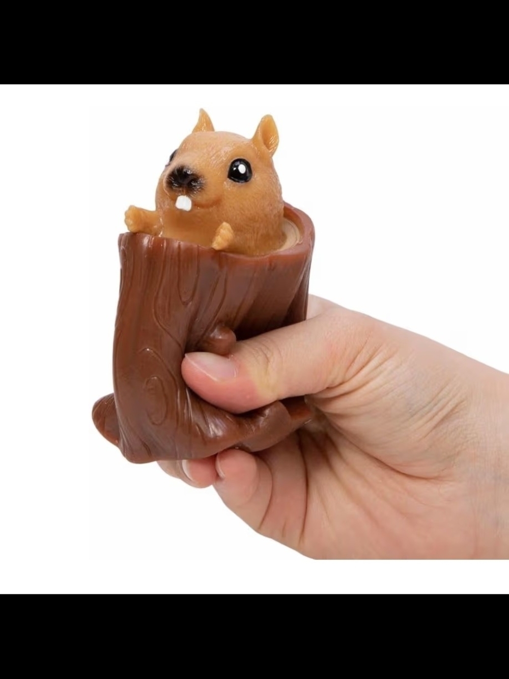 Schylling Nutty Squirrel Popper Toy - Squish Toy